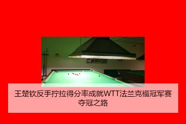 王楚钦反手拧拉得分率成就WTT法兰克福冠军赛夺冠之路